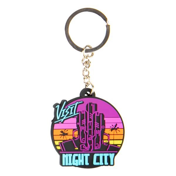 Visit Night City Keychain 1