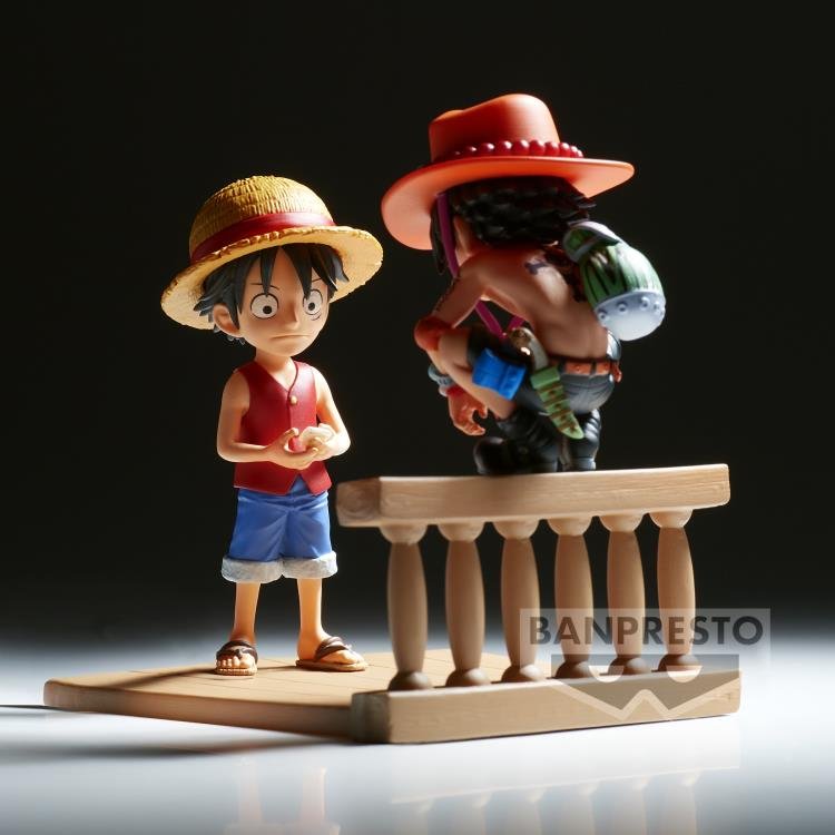 Megahouse One Piece Luffy Sabo Ace Log Box Mini Diiorama